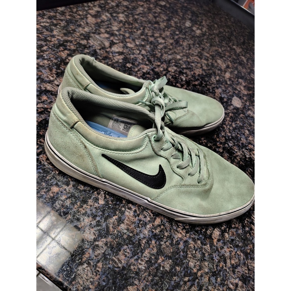 Nike SB Chron 2 Enamel Green Suede Skate Shoes Mens 12 DM3493-302 - Picture 4 of 7